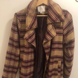 Plaid Pea Coat from a new day